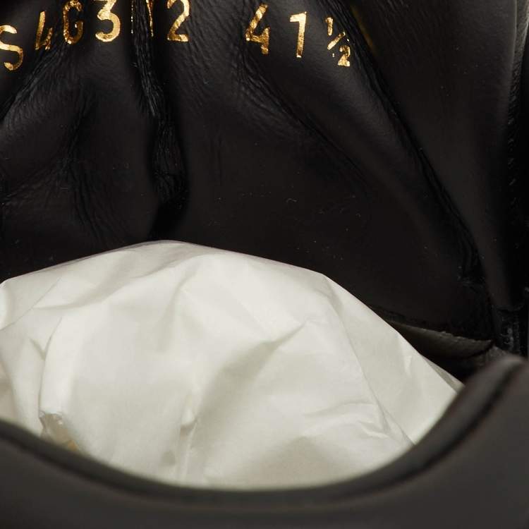 Pre Owned Valentino One Stud XL Size 41.5 Navy Blue/White Toile Iconographe Jacquard and Leather Sneakers