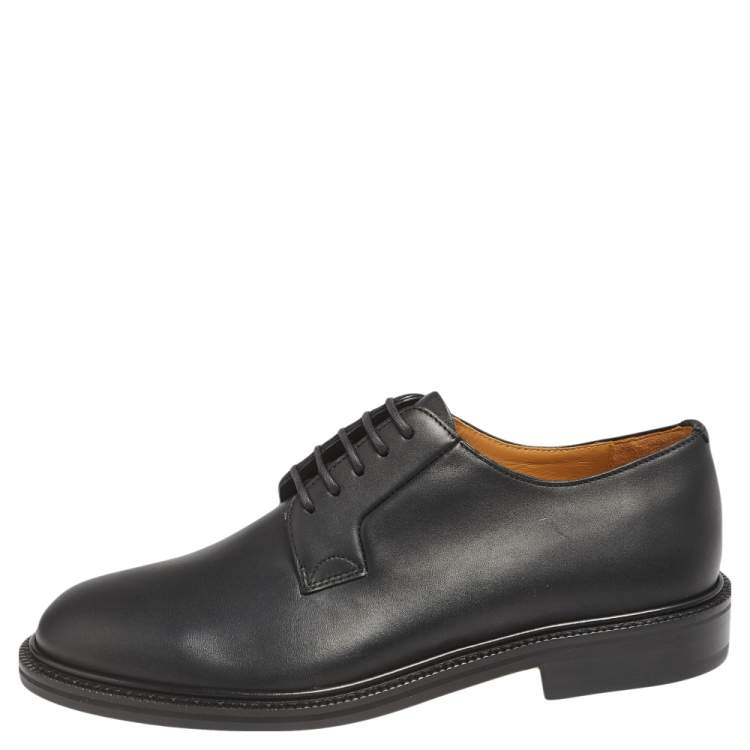 Valentino Black Leather Lace Up Derby Size 39.5 Valentino | TLC
