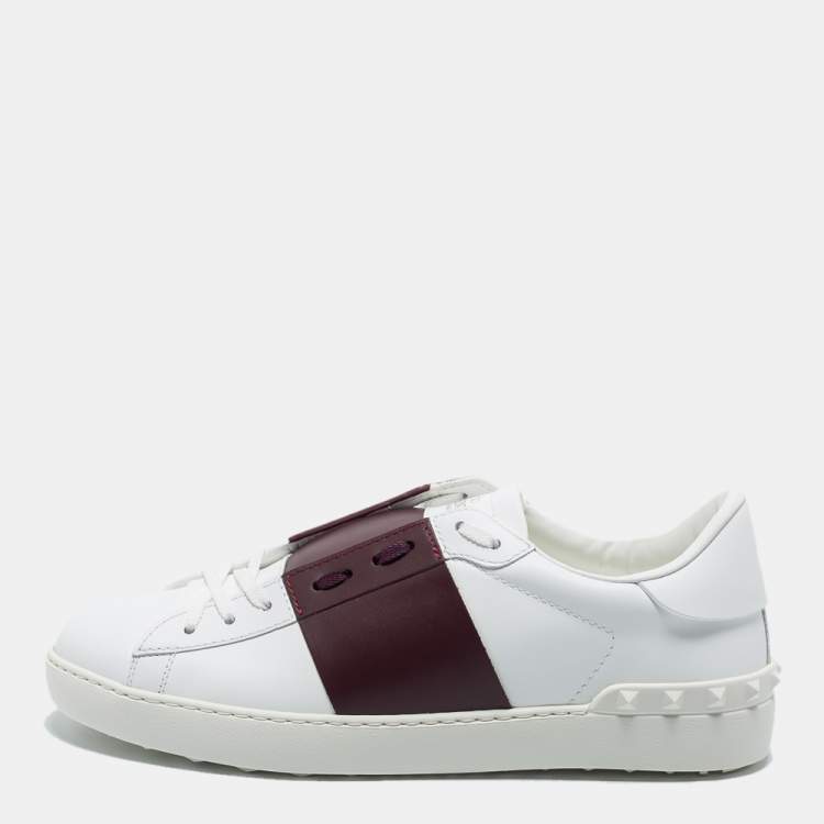 Burgundy valentino shoes hotsell