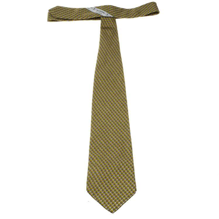 Pre Owned Valentino Vintage Multicolor Printed Silk Traditional Tie