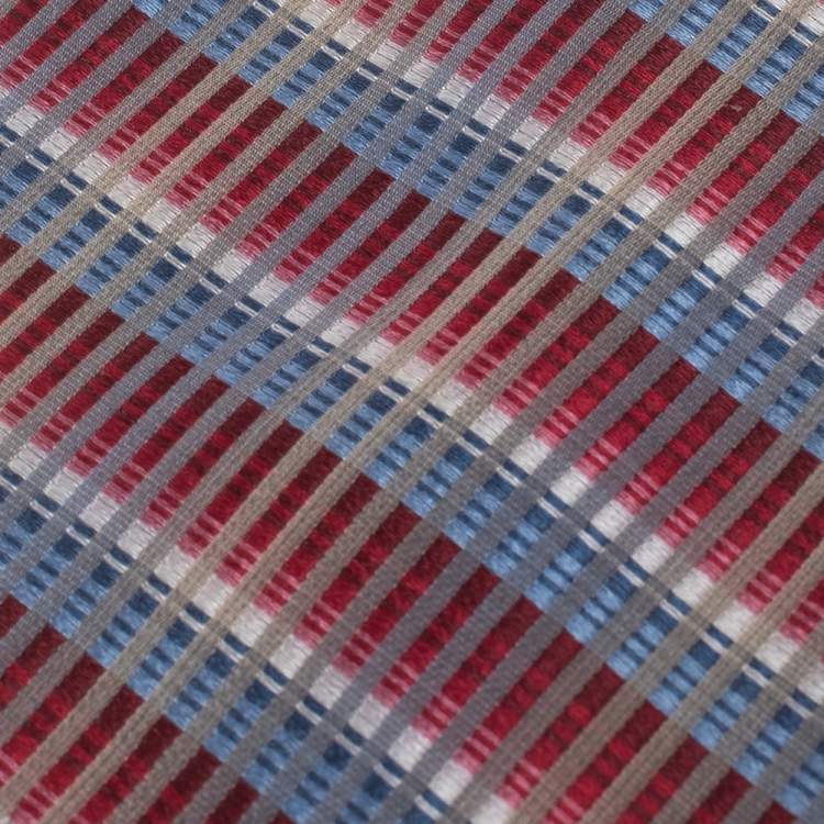 Pre Owned Valentino Vintage Multicolor Ombre Diagonal Striped Silk Tie