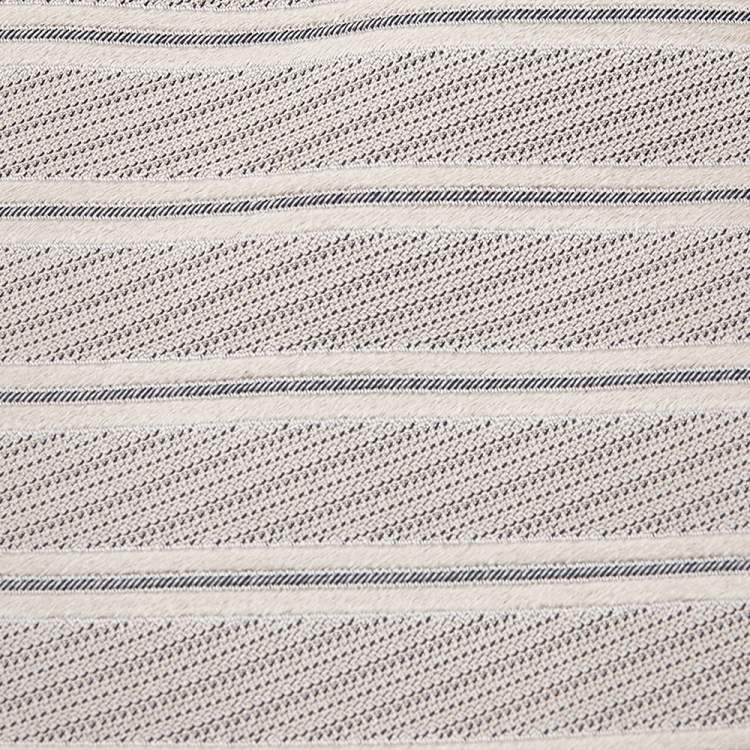 Pre Owned Valentino Cream Horizontal Striped Silk Tie