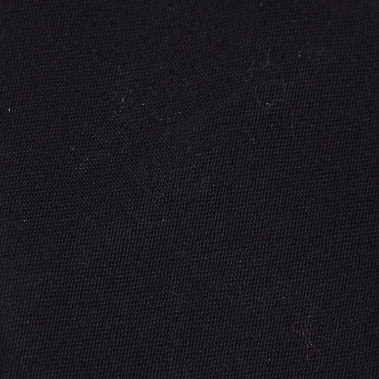Pre Owned Valentino Black Silk Wool Skinny Tie