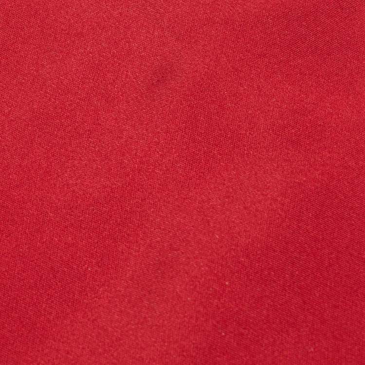 Pre Owned Valentino Red Silk Traditional Tie 