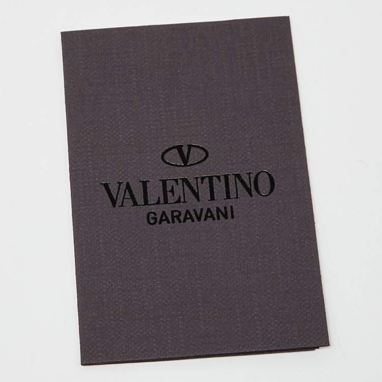 Pre Owned Valentino Neon Orange Leather VLTN Document Case