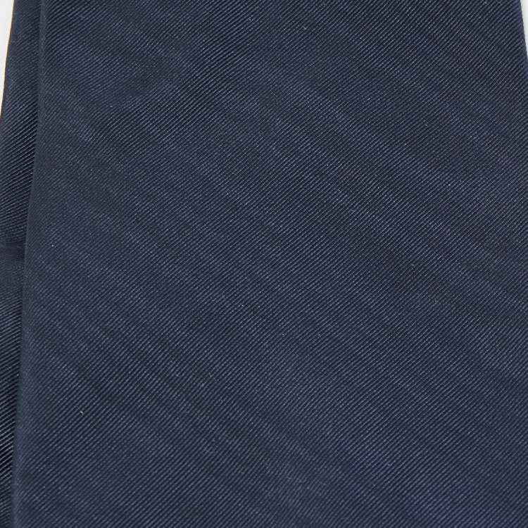 Pre Owned Valentino Navy Blue Silk Tie