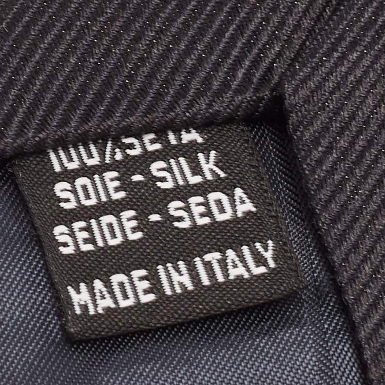 Pre Owned Valentino Black Silk Tie