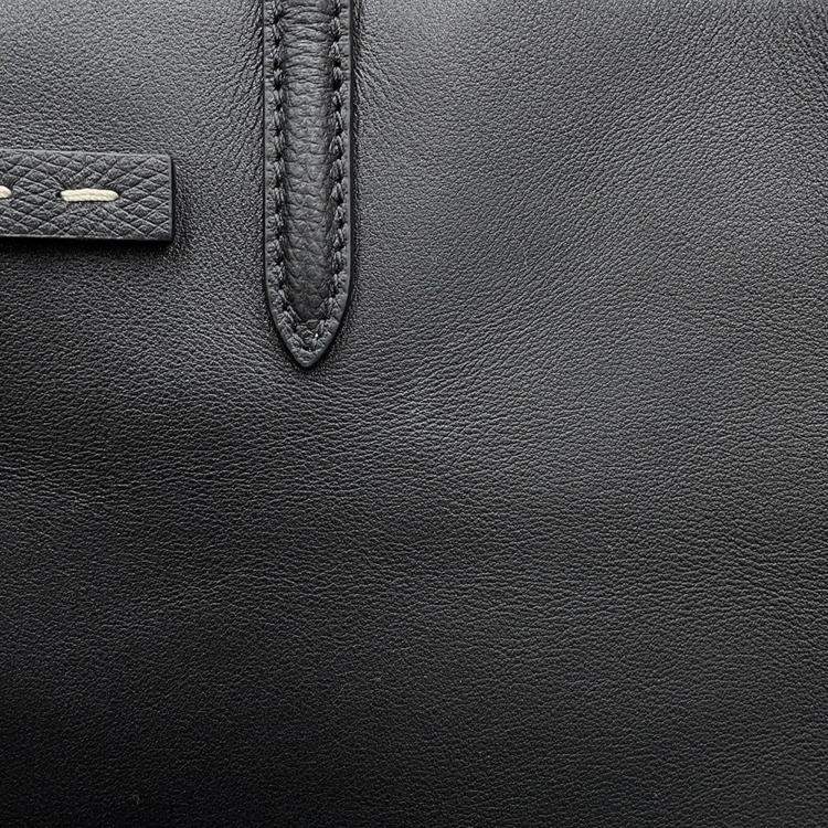 Pre Owned Valentino Garavani Antibes Medium Tote Black Calf Leather Size Medium