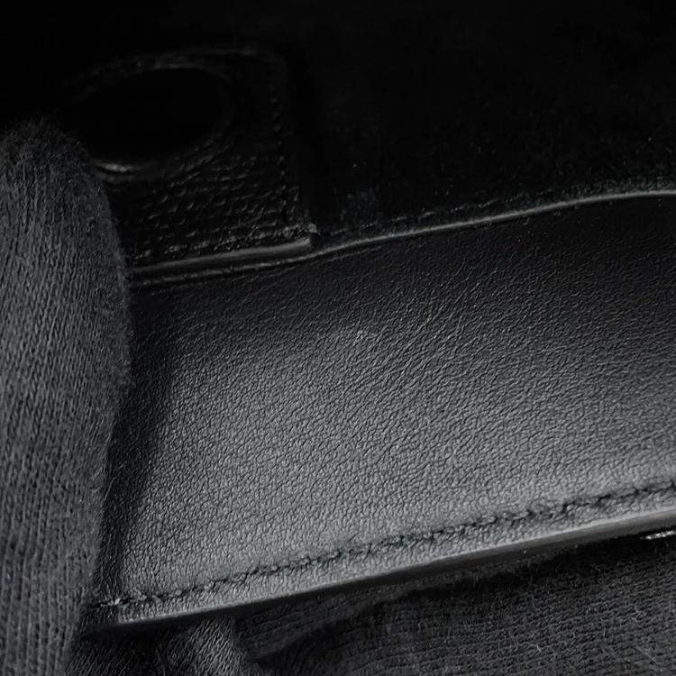 Pre Owned Valentino Garavani Antibes Medium Tote Black Calf Leather Size Medium