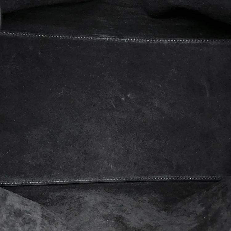 Pre Owned Valentino Garavani Antibes Medium Tote Black Calf Leather Size Medium