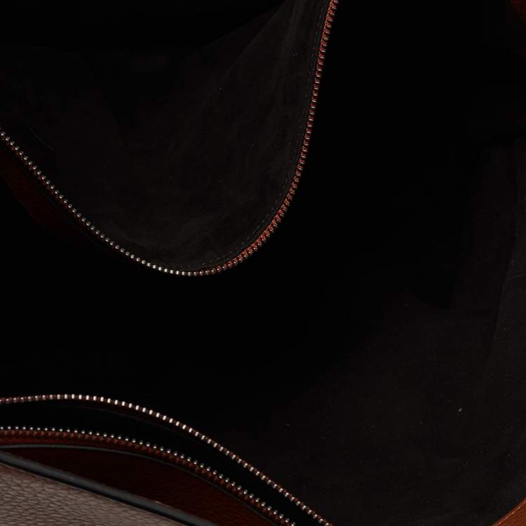 Pre Owned Valentino Brown Leather Large Rockstud Tote