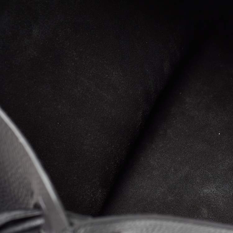 Pre Owned Valentino Black Leather Identity Tote