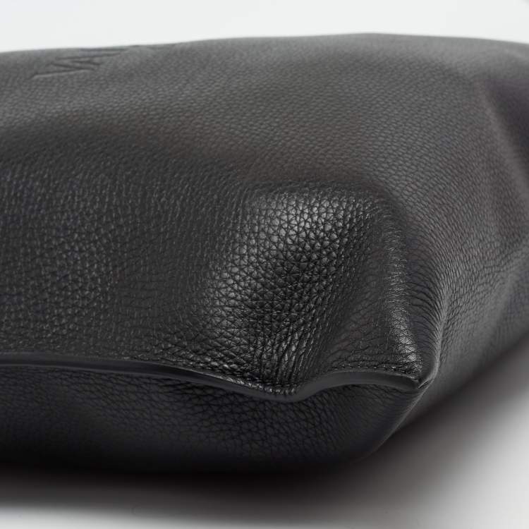 Pre Owned Valentino Black Leather Identity Tote
