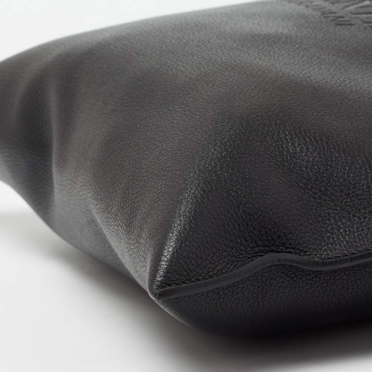 Pre Owned Valentino Black Leather Identity Tote