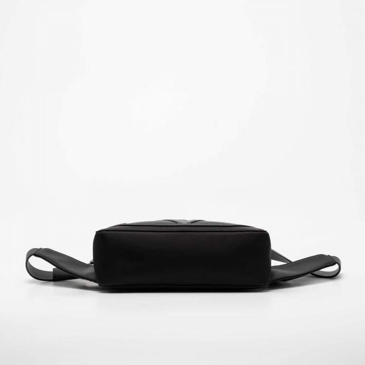 Pre Owned Valentino Black Nylon and Leather VLogo Belt Bag