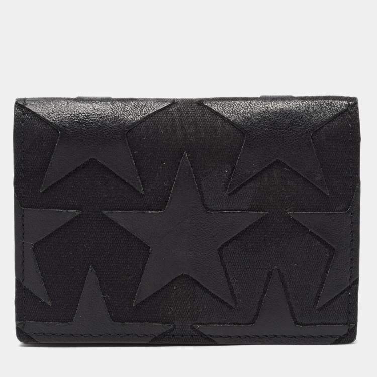 Valentino Black Leather Flap Card Case TLC