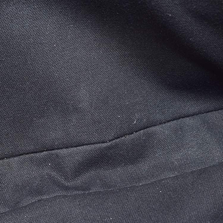Pre Owned Valentino Black Leather VRing Zip Pouch