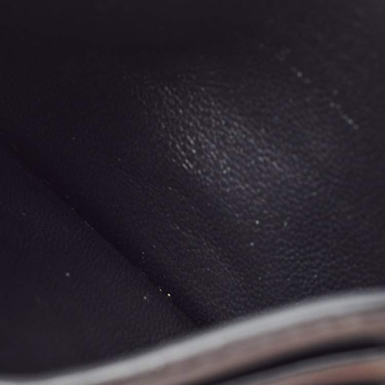 Pre Owned Valentino Black Leather VLTN Card Holder