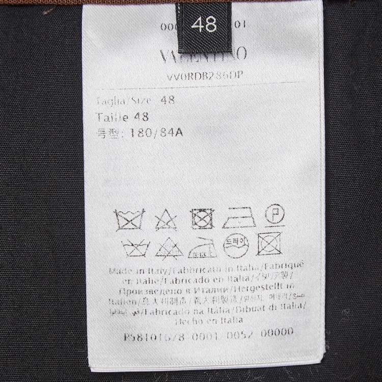 Pre Owned Valentino Brown Wool Blend Shorts M