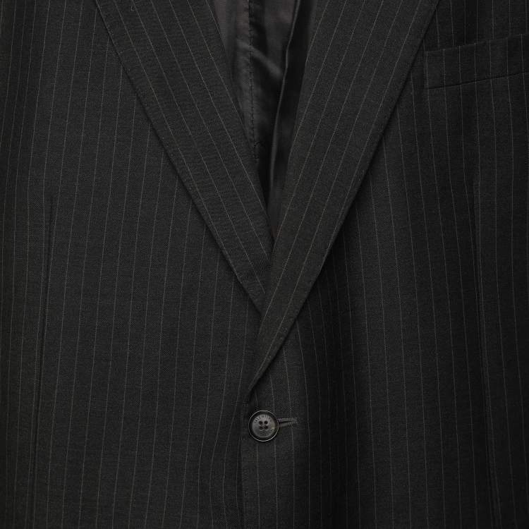 Pre Owned Valentino Black Wool Single Breasted Blazer 6L