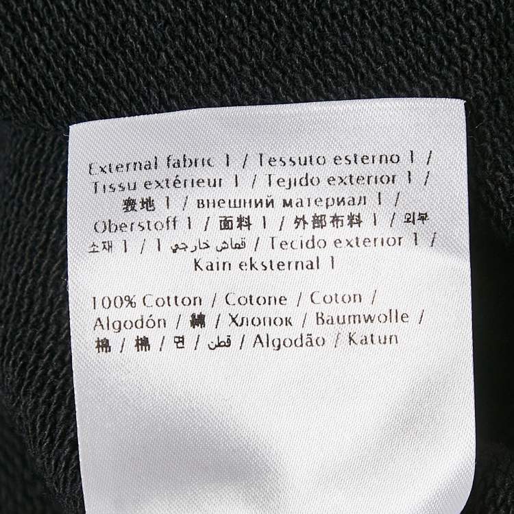 Pre Owned Valentino Black Logo Embossed Black Sleeveless Hoodie XS