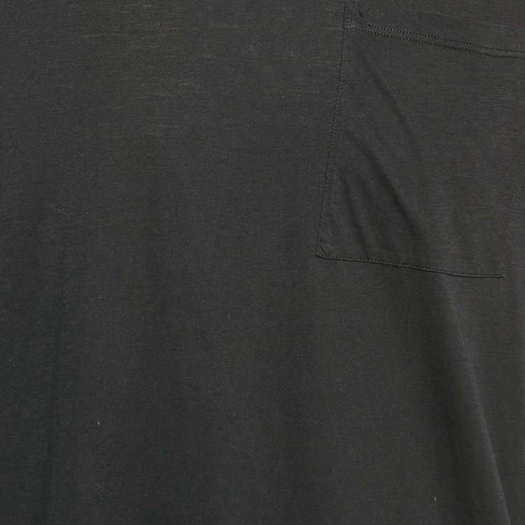 Pre Owned Valentino Black Cotton Knit Rockstud T-Shirt L