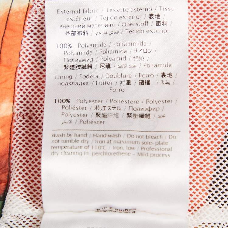 Pre Owned Valentino Multicolor Tie-Dye Nylon Swim Shorts L