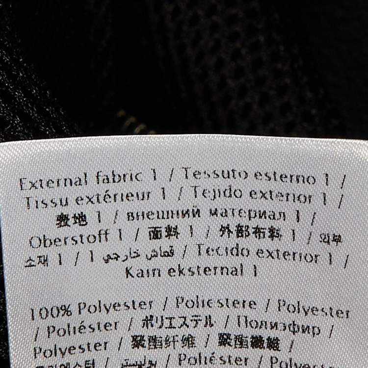 مملوكة مسبقًا جاكيت فالنتينو سحاب شبكي بشعار أسود مقاس وسط