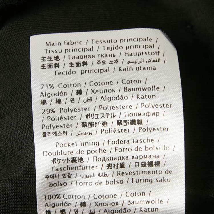 Pre Owned Valentino Black Logo Applique Cotton Shorts XL