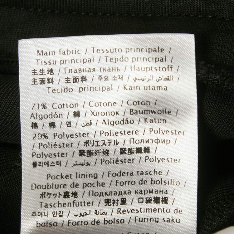 مملوكة مسبقًا Valentino Black Logo Applique Cotton Shorts XL