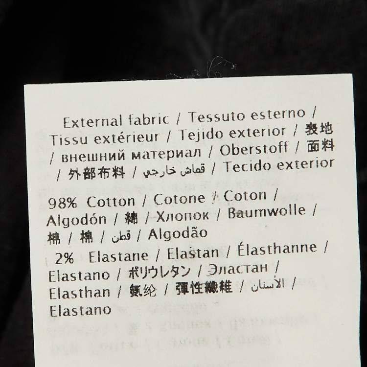 Pre Owned Valentino Black Rock Stud Denim Skinny Fit Jeans XL Waist 37" 