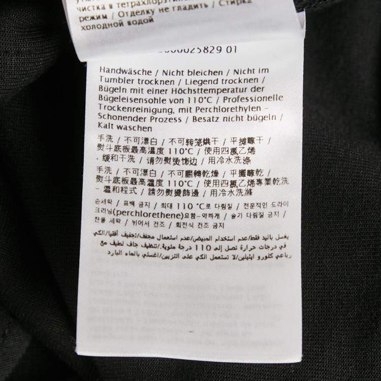 Pre Owned Valentino Black Cotton Blend Logo Applique Shorts XL