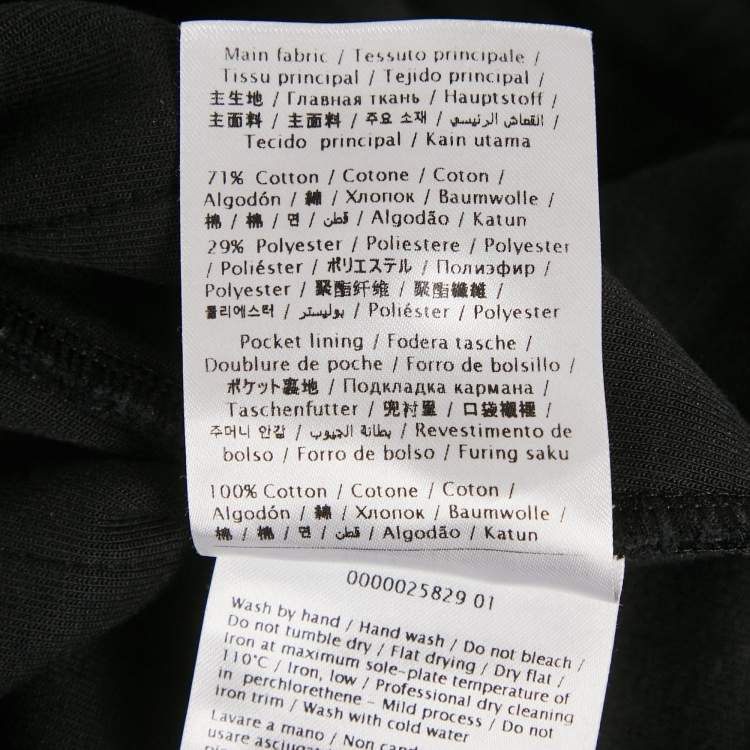 Pre Owned Valentino Black Cotton Blend Logo Applique Shorts XL