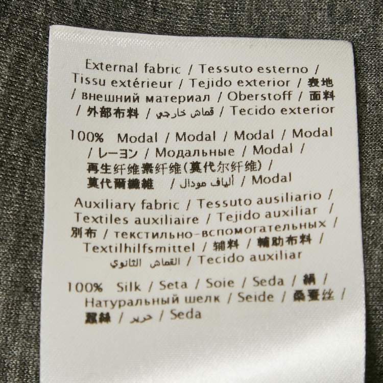 Pre Owned Valentino Burgundy Modal Knit Beaded Logo Detail Sweatshirt M