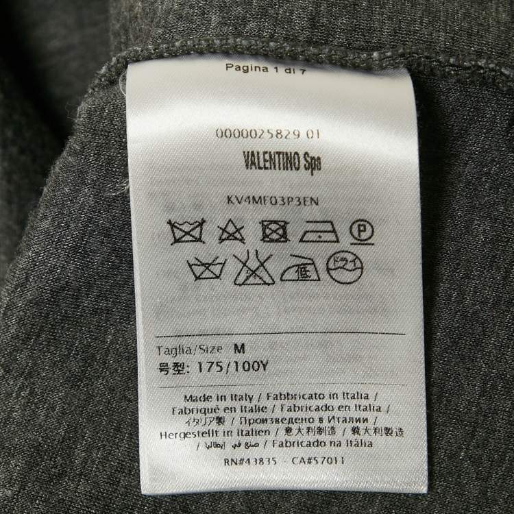 Pre Owned Valentino Multicolor Patch Work Neoprene Sweatshirt M