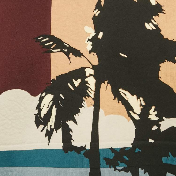 Pre Owned Valentino Multicolor Patch Work Neoprene Sweatshirt M