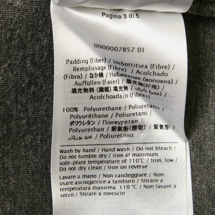 Pre Owned Valentino Grey Floral Print Neoprene Sweatshirt L