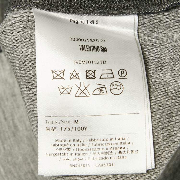 Pre Owned Valentino Multicolor Paneled Neoprene Crewneck Sweatshirt M