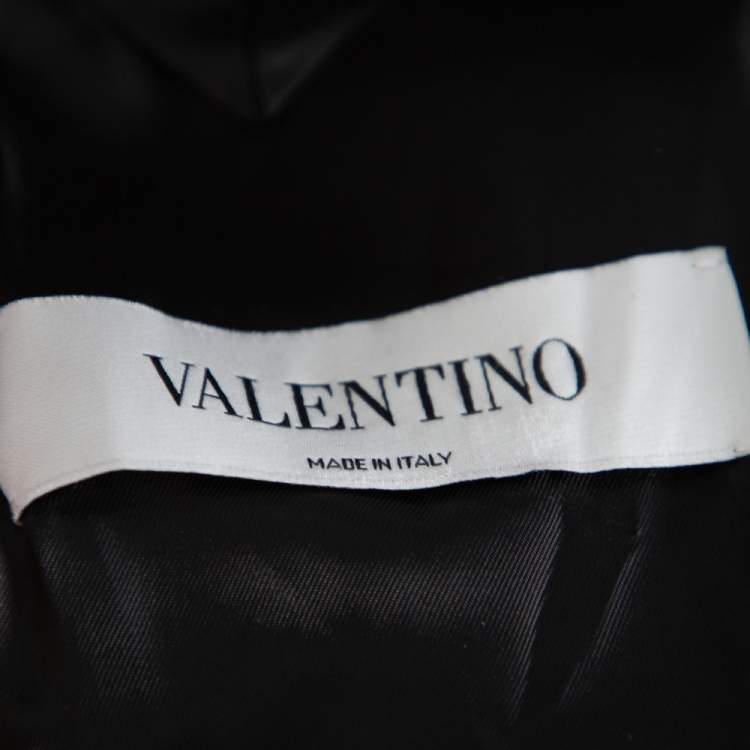 Pre Owned Valentino Red & Black Buffalo Check Wool Classic Suit S