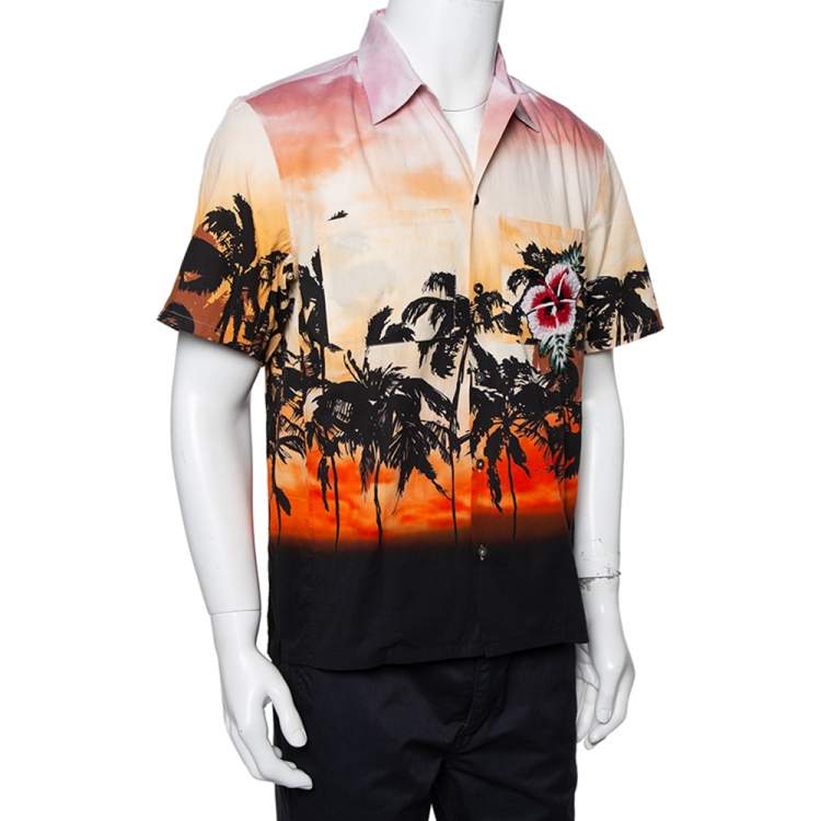 SAINT LAURENT SHORT SLEEVE HAWAIIAN SHIRT IN MULTICOLOR HAWAIIAN PRINTED  VISCOSE, YSL.COM