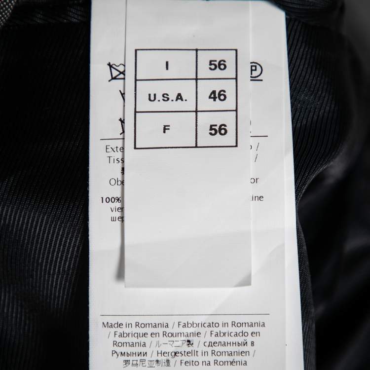 Pre Owned Valentino Grey Wool Single Breasted Suit XXXL