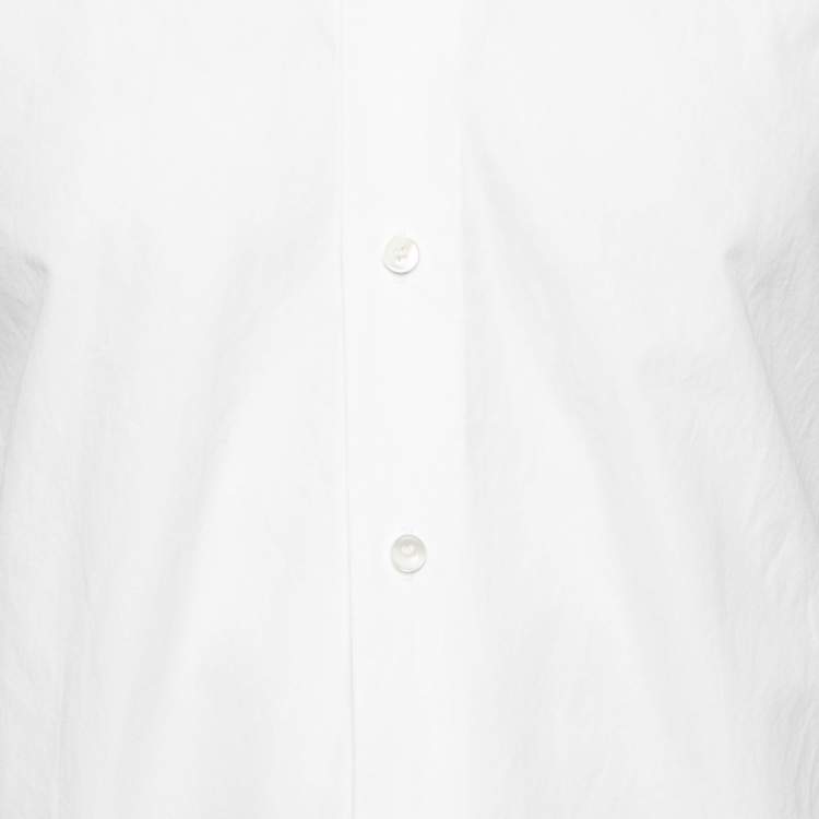 Pre Owned Valentino White Cotton Long Sleeve Button Front Shirt M