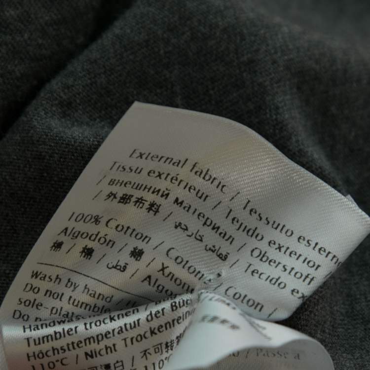 Pre Owned Valentino Grey Cotton Jersey Panther Souvenir T- Shirt S
