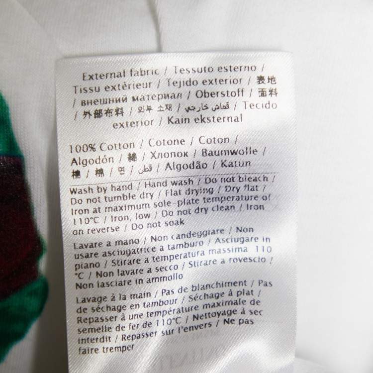 Pre Owned Valentino x Undercover White V Face UFO Print Cotton Crew Neck T-Shirt L 