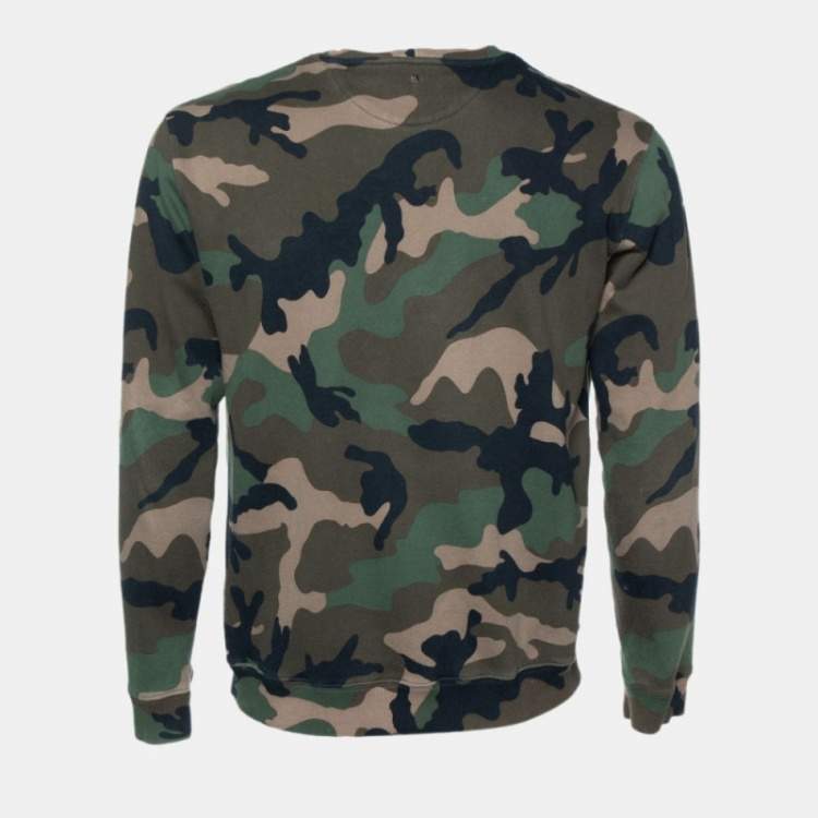 Valentino hotsell camo sweatshirt