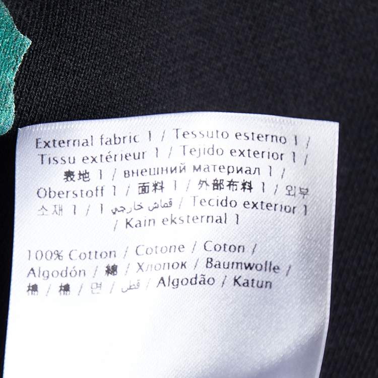 Pre Owned Valentino X Undercover Black UFO Face Printed Cotton Knit Oversized Hoodie S