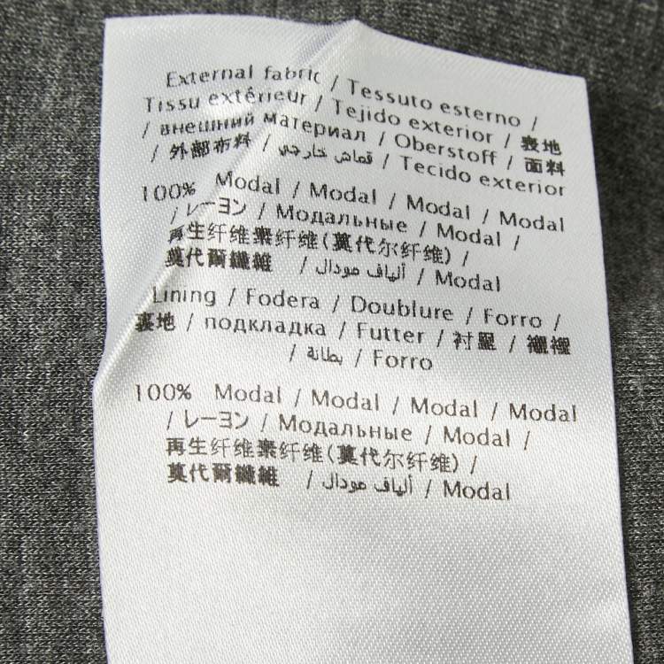 Pre Owned Valentino Grey Graphic Print Modal Crew Neck Sweater M