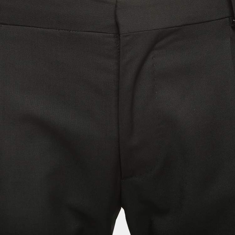 Pre Owned Valentino Black Wool Tailored Trousers S