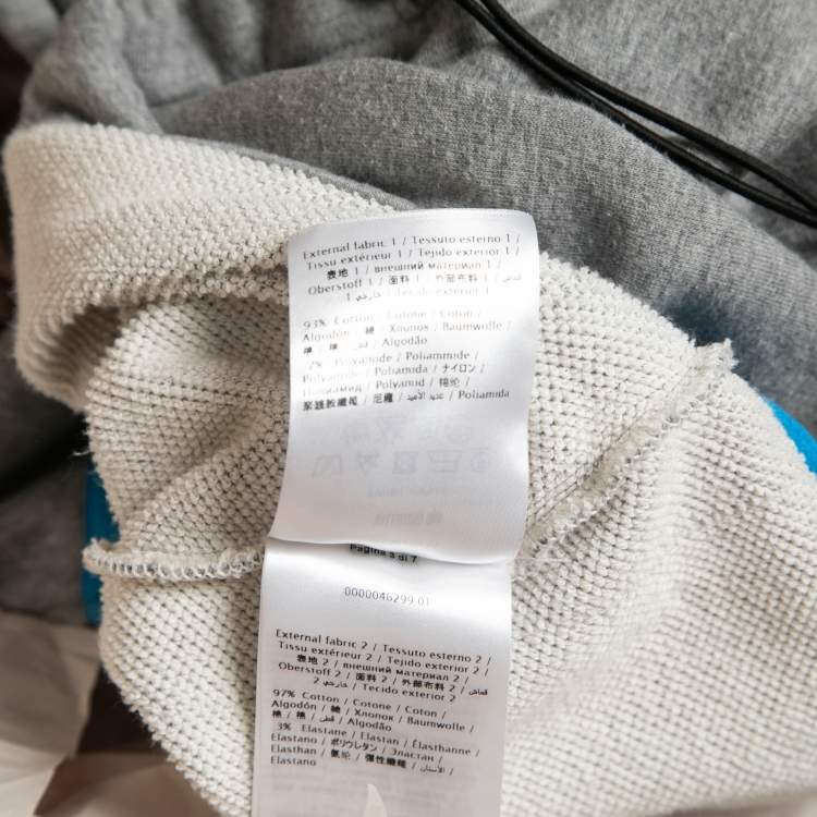 Pre Owned Valentino Grey Cotton Hooded Jacket M 