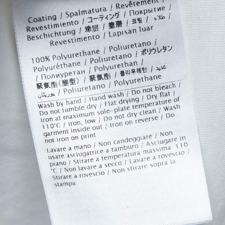 Pre Owned Valentino White/Metallic Cotton Logo-Embossed T-Shirt XL